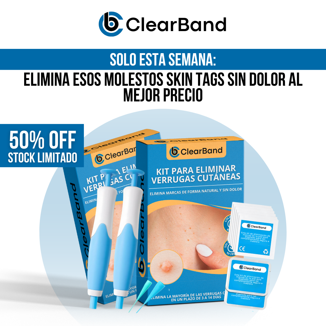 ClearBand™ - Elimina verrugas de forma natural y sin dolor