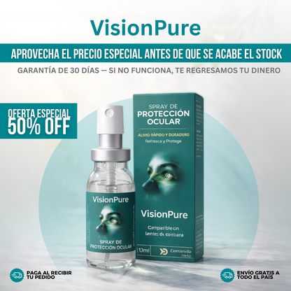 VisionPure™ — El Spray de Luteína con Absorción Directa al Ojo