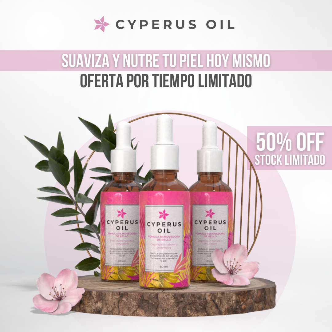 Cyperus Oil™ — Menos vello, más piel. Naturalmente