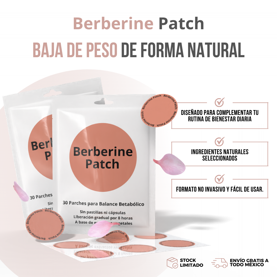 Berberine Patch™ – Control diario, sin pastillas y sin complicaciones.
