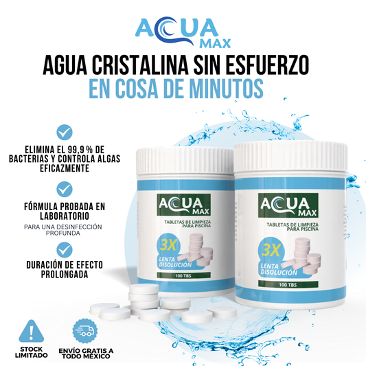 AQUAMAX ™ - Agua limpia, fácil y segura al instante