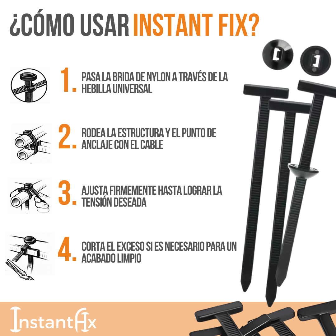 Instant Fix™ – Fija en segundos, confía por mucho tiempo
