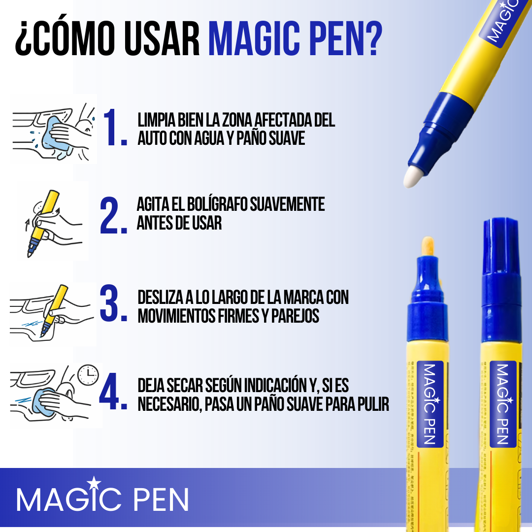 Magic Pen™ — Reparación rápida y profesional para tu coche, sin complicaciones