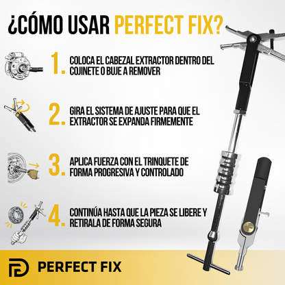 Perfect Fix™ – Llave de Trinquete Profesional para Cojinetes y Bujes