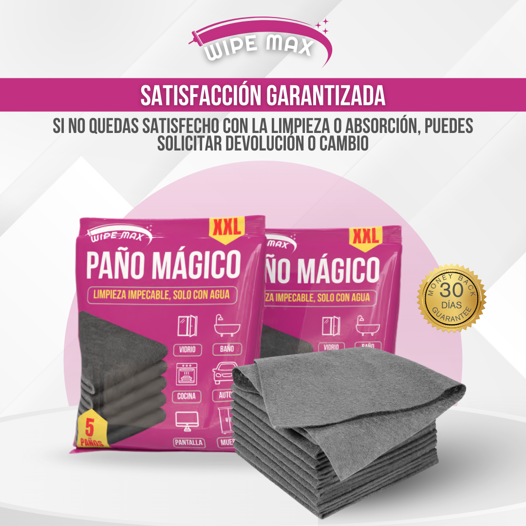 Wipe Max™ – Limpieza impecable, solo con agua