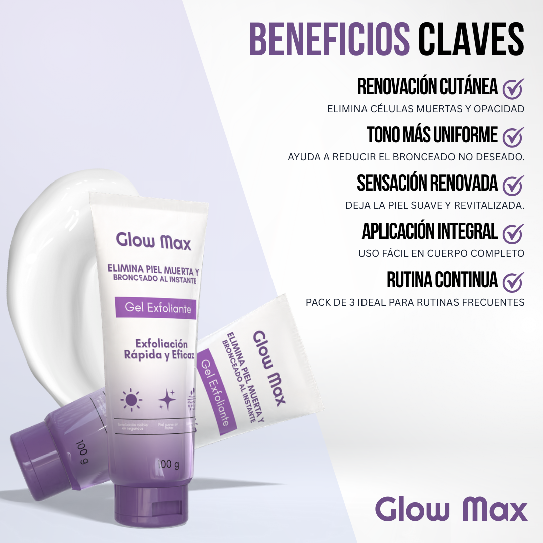 Glow Max™ — Exfoliación instantánea, piel luminosa al momento