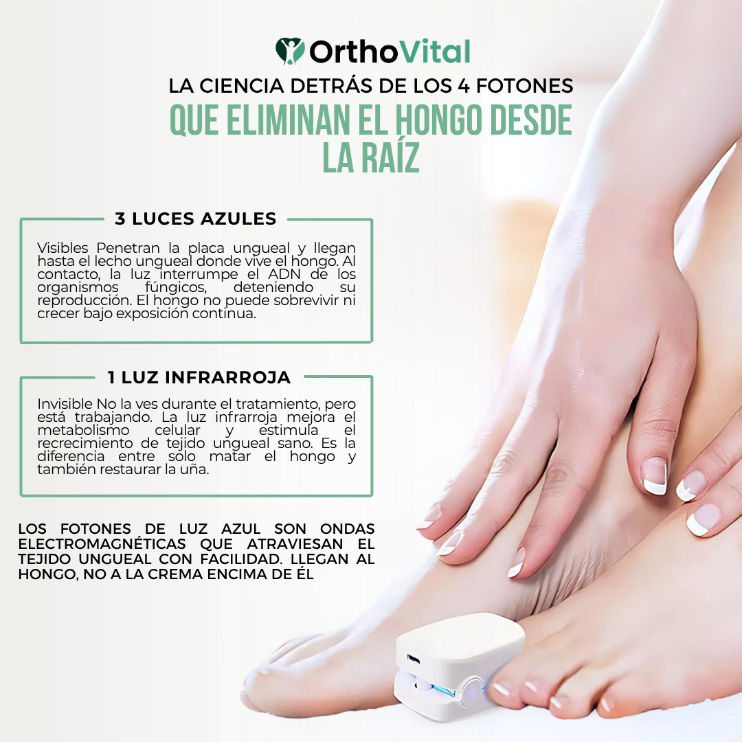 OrthoVital™ | Dispositivo de Luz Azul para Hongos en Uñas